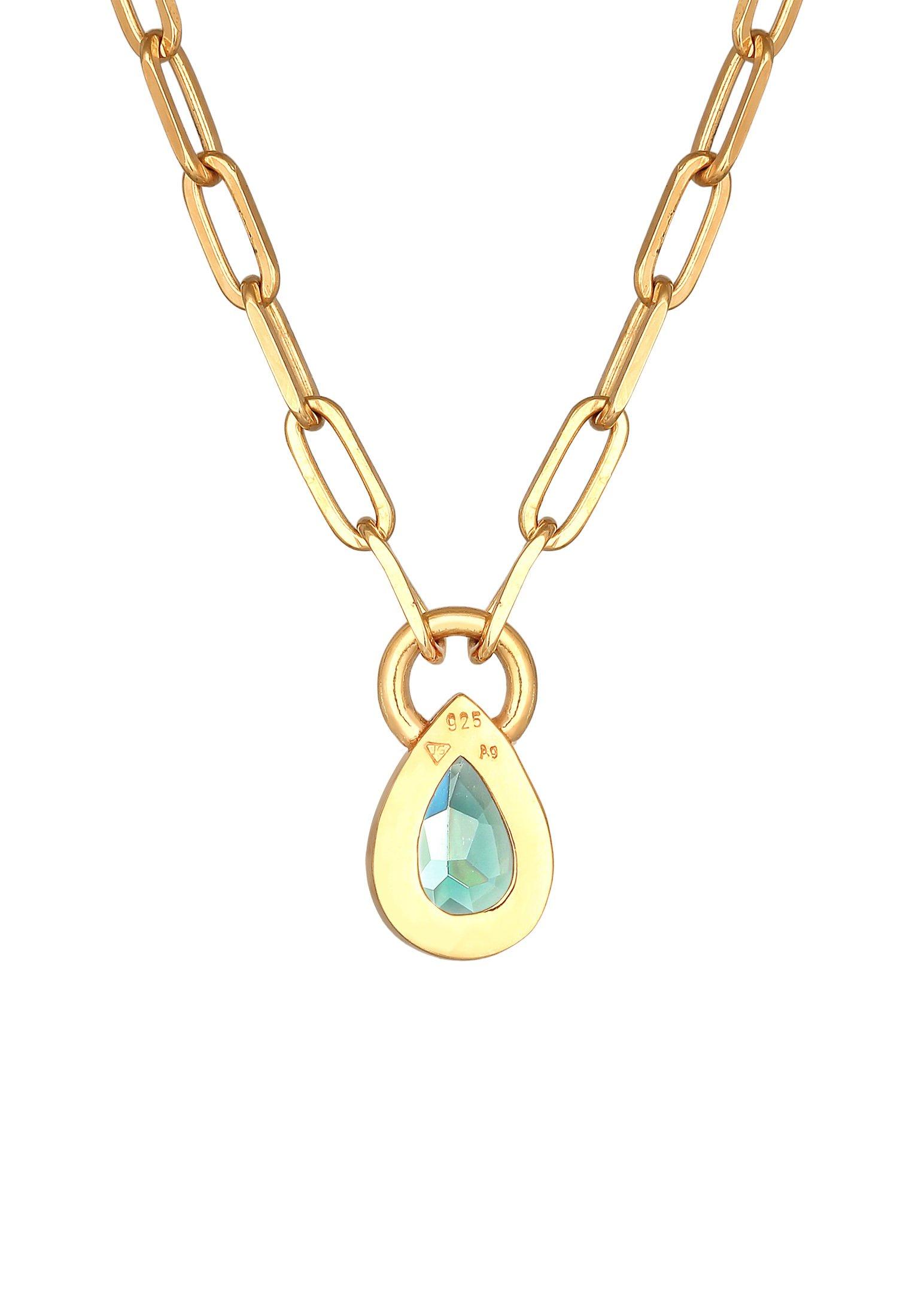 Elli  Collier Femmes Goutte Pendentif Aspect Chaîne Avec Quartz 