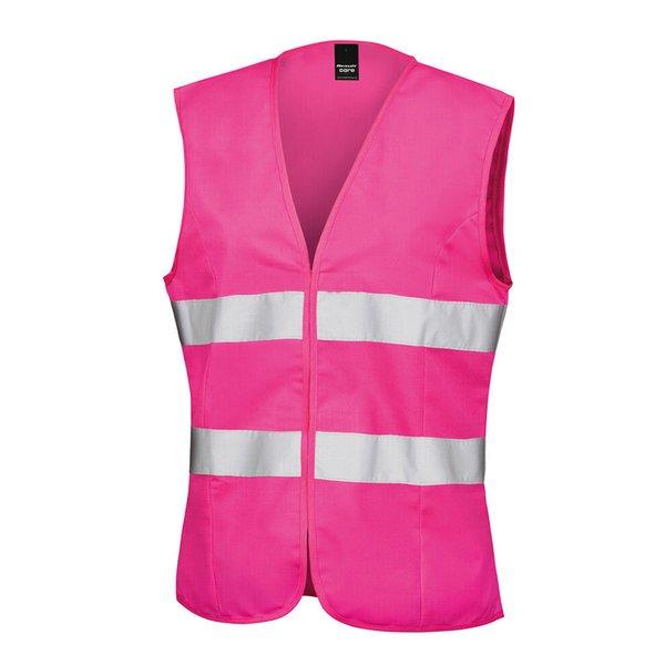 Image of Core Hi Vis Weste, Ärmellos Unisex Pink XS