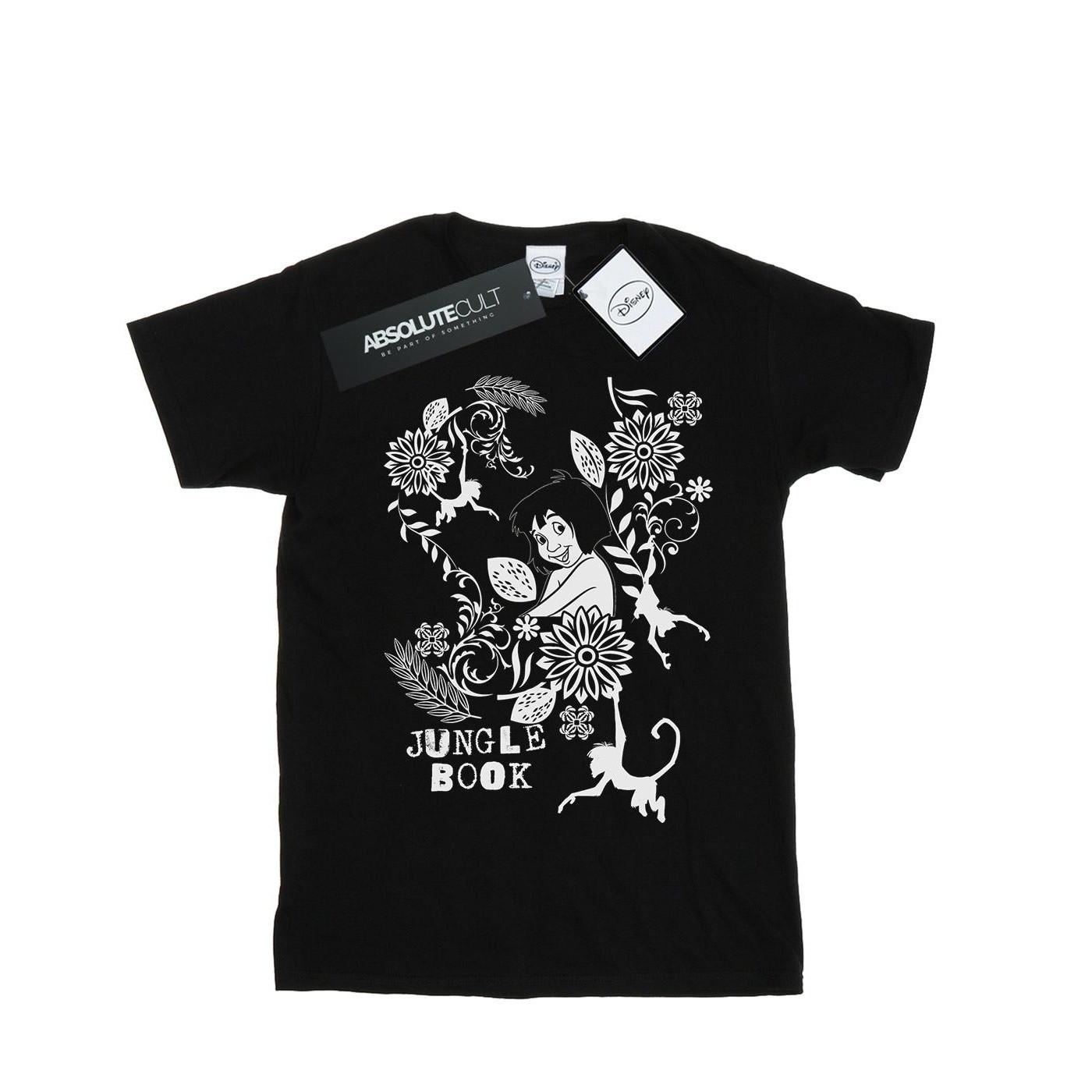 Image of The Jugle Book Mowgli Tale Tshirt Damen Schwarz XL