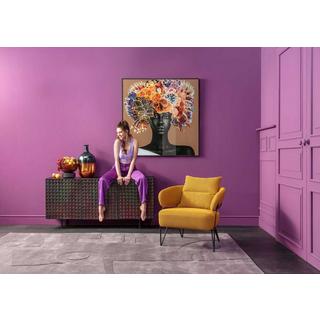 KARE Design Gerahmtes Bild Flower Hair 120x120  