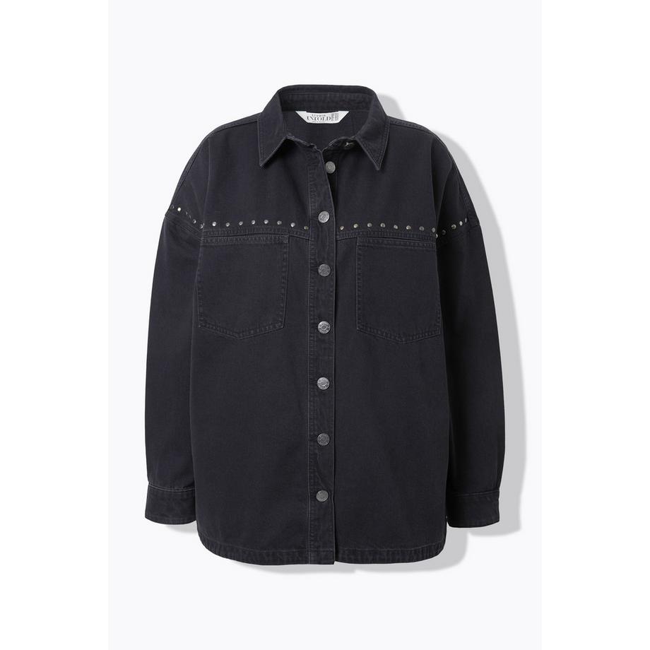 Studio Untold Chemise en jean oversize Rivets fantaisie  
