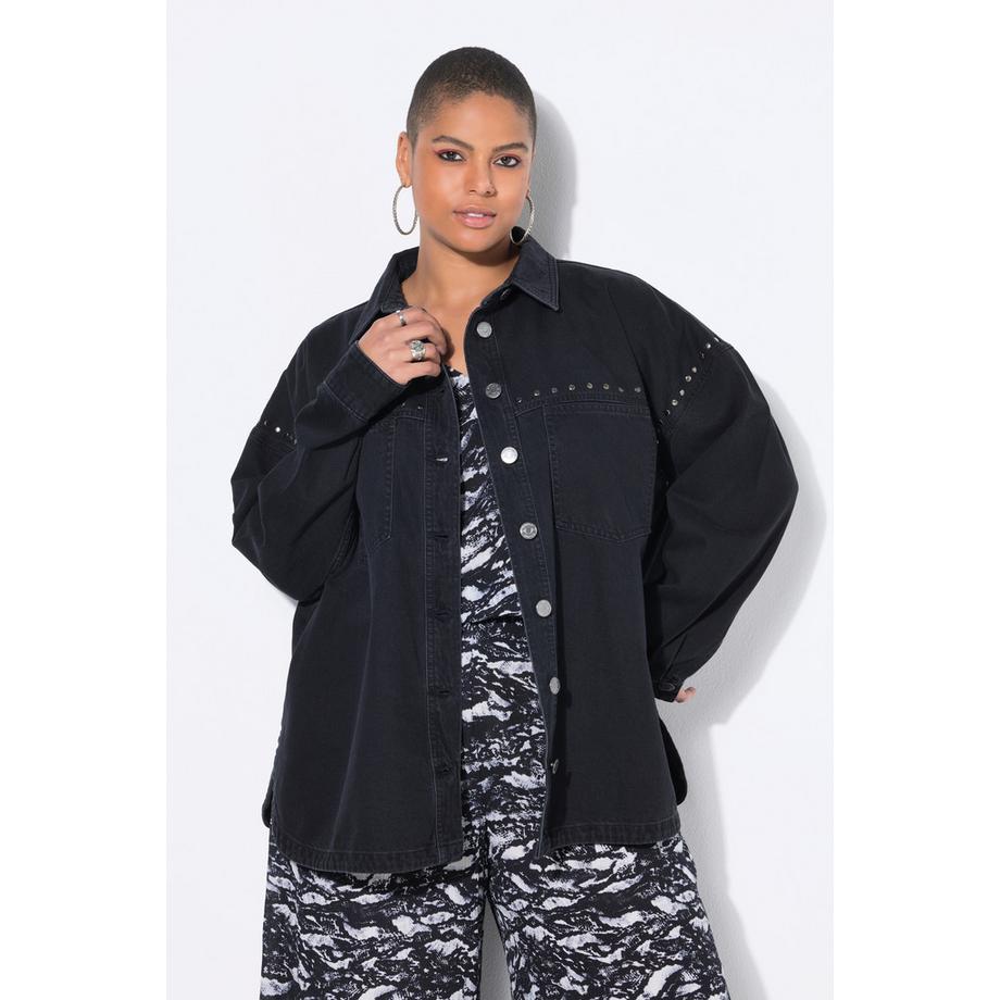 Studio Untold Chemise en jean oversize Rivets fantaisie  