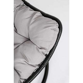 mutoni Fauteuil suspendu de jardin Amirantes avec coussin noir  