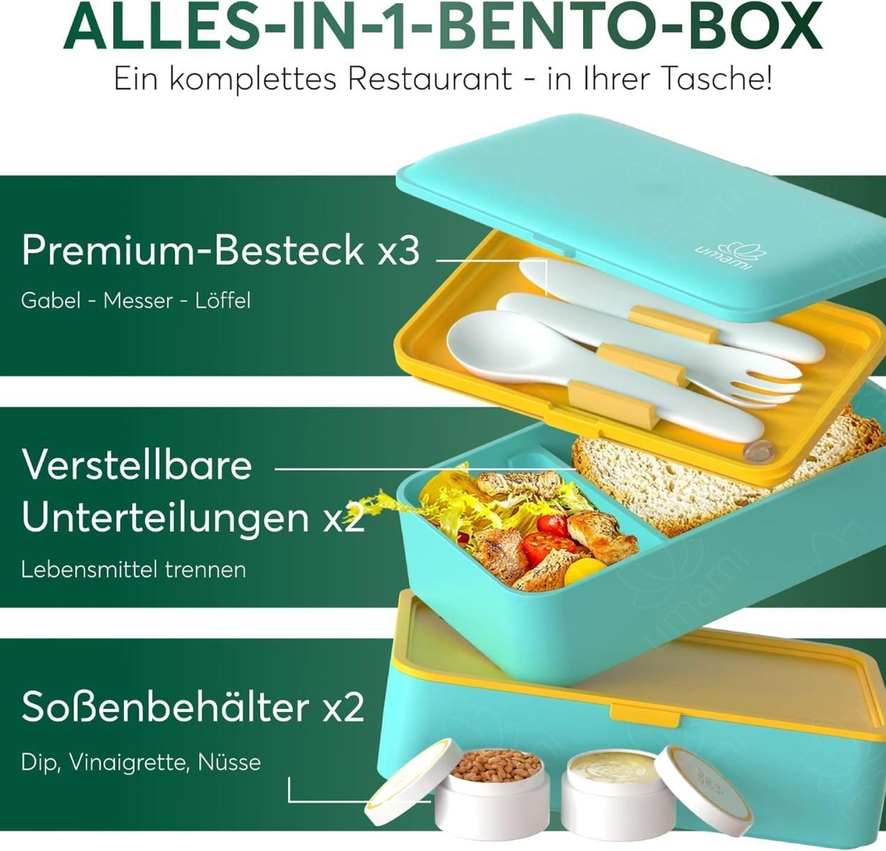 Umami Bento Box Original L Fresh Turquoise  