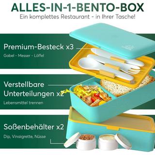 Umami Bento Box Original L Fresh Turquoise  