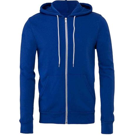 Bella + Canvas Erwachsenen Kapuzenjacke mit Reissverschluss  