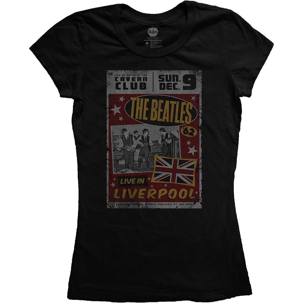 Image of Live In Liverpool Tshirt Damen Schwarz L