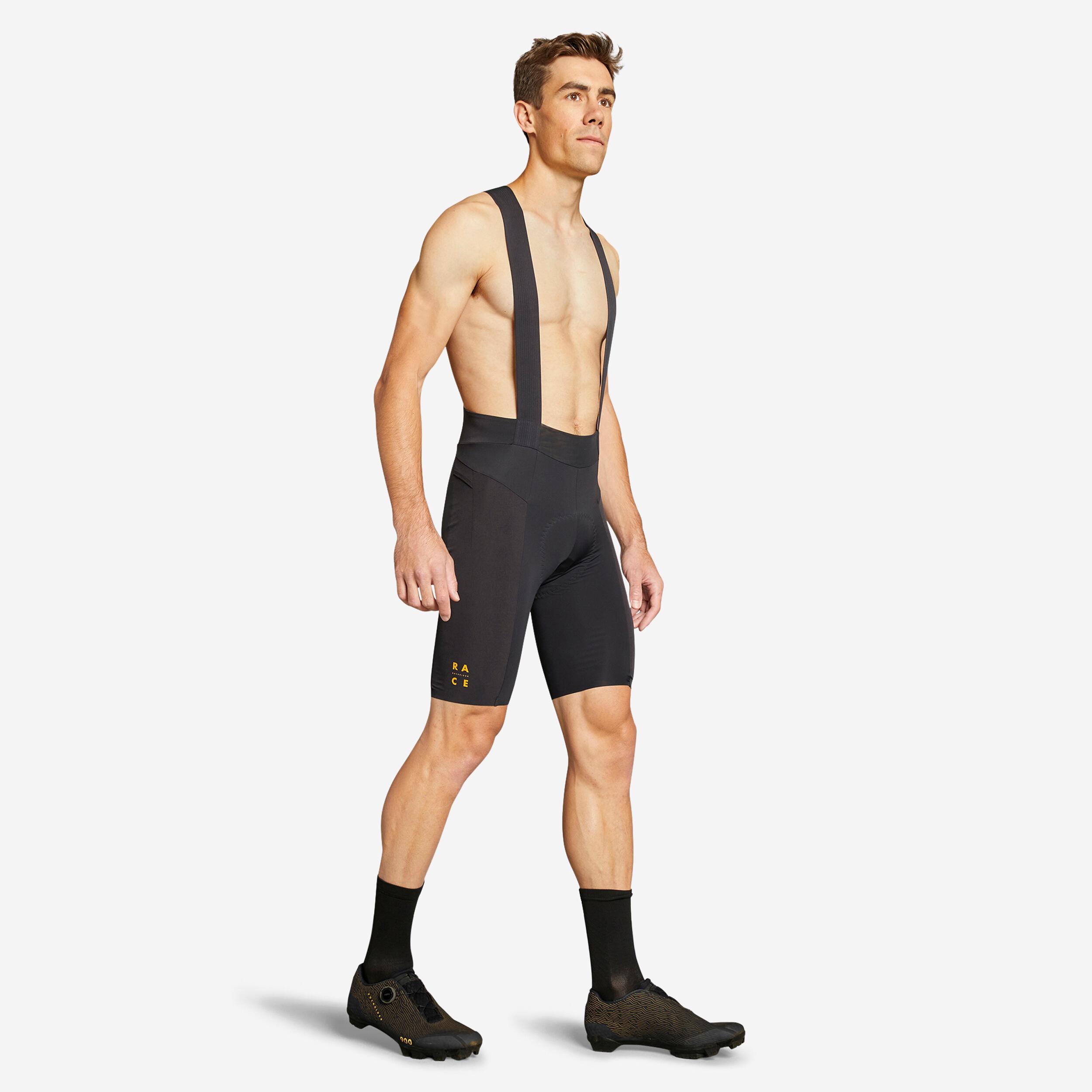 Image of Radhose Mit Trägern - Race 900 Unisex Gelbgold L