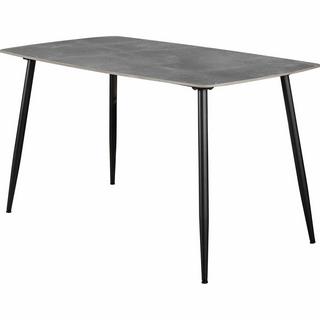 mutoni Table de salle à manger céramique gris clair 140x80  