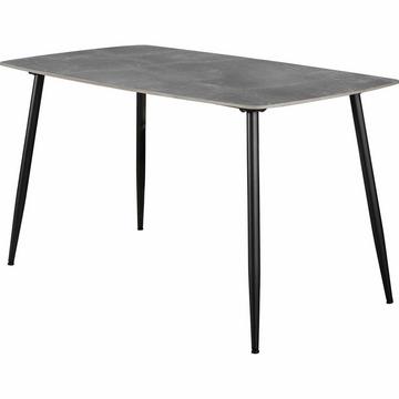 Table à manger céramique gris clair 140x80