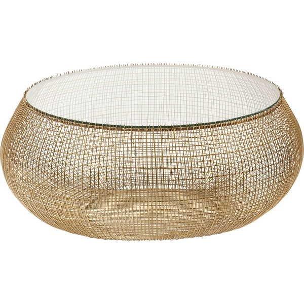 KARE Design Couchtisch Cesta Gold  