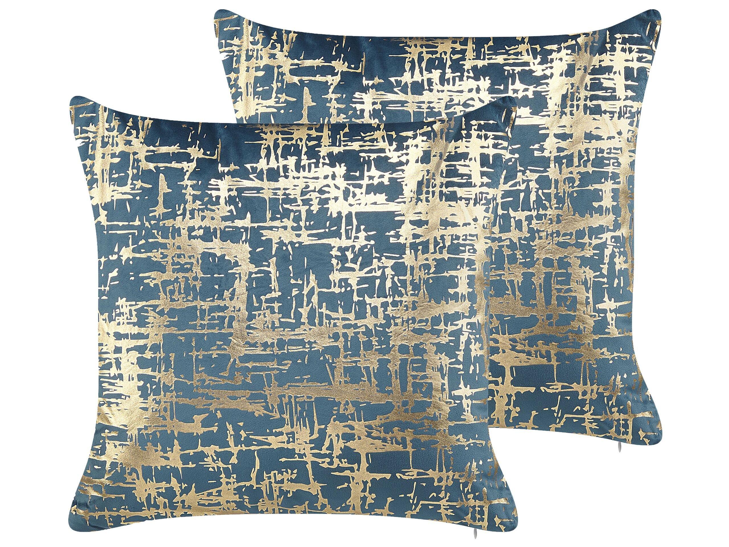 Image of Kissen 2er Set aus Samtstoff Modern GARDENIA Kissen 2er Set aus Samtstoff Modern GARDENIA