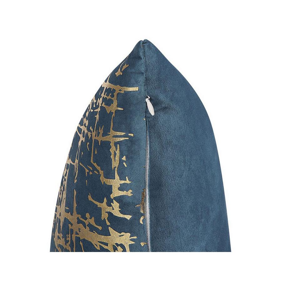 Beliani Dekokissen 2er Set aus Samtstoff Modern GARDENIA  