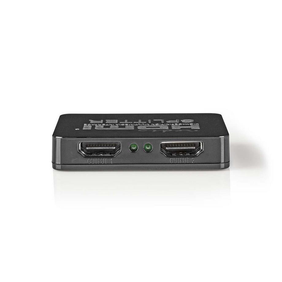 Nedis  HDMI™ Splitter | 2 Port(s) | HDMI™ Eingang | 2x HDMI™ Ausgang | 4K@30Hz | 2.25 Gbps | ABS/PVC | Schwarz 