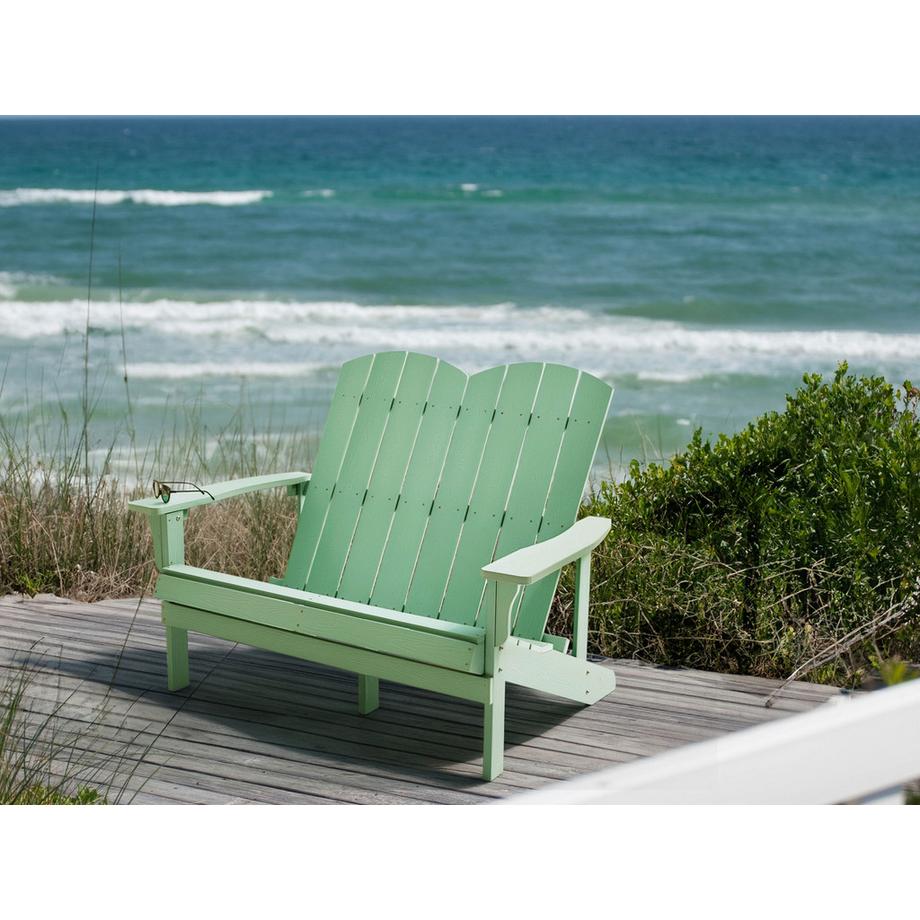 Beliani Panchina da giardino en Legno plastico  ADIRONDACK  