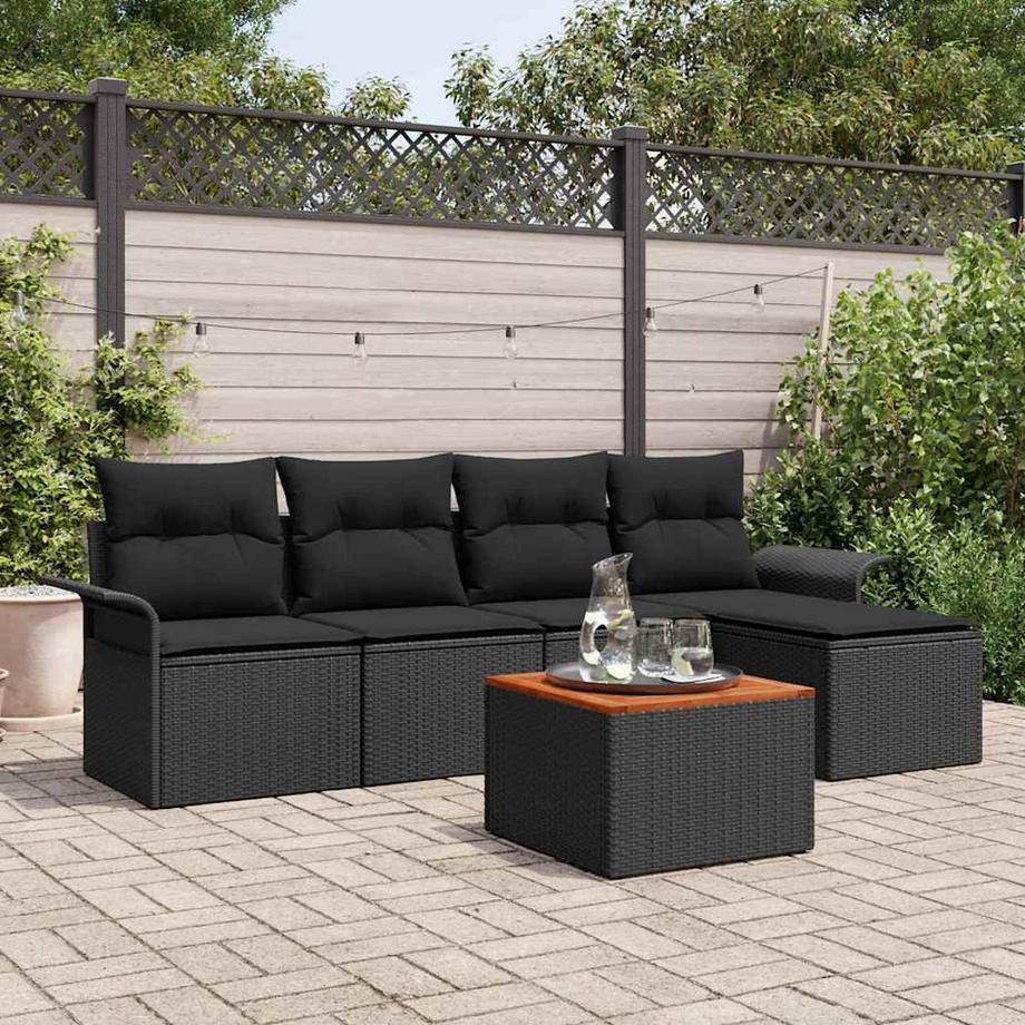 VidaXL Set di Mobili da Esterno Polyrattan  