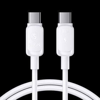 B2X  Câble USB-C vers USB-C 100 W, 3 m - Blanc 