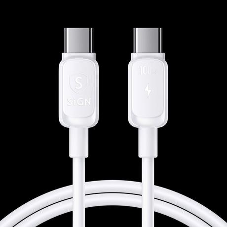 B2X  Câble USB-C vers USB-C 100 W, 3 m - Blanc 