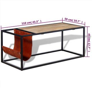 VidaXL Table basse bois  