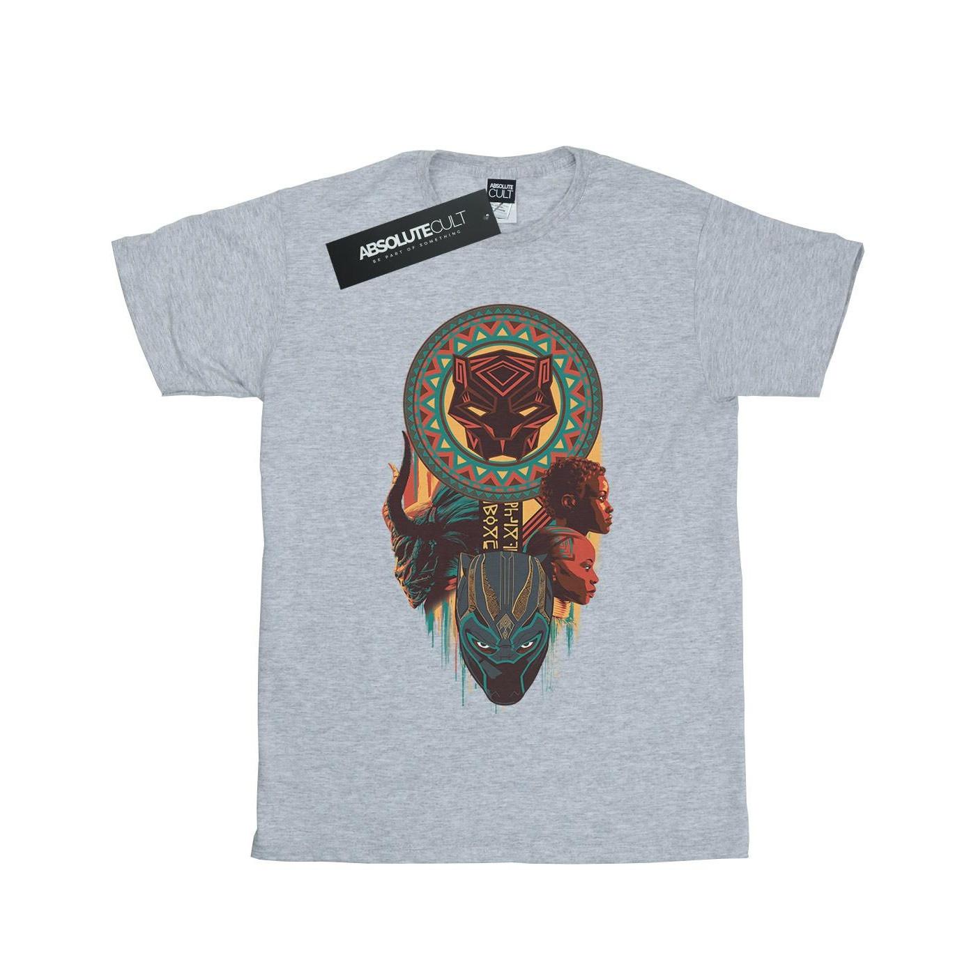 Image of Black Panther Totem Tshirt Damen Grau XL