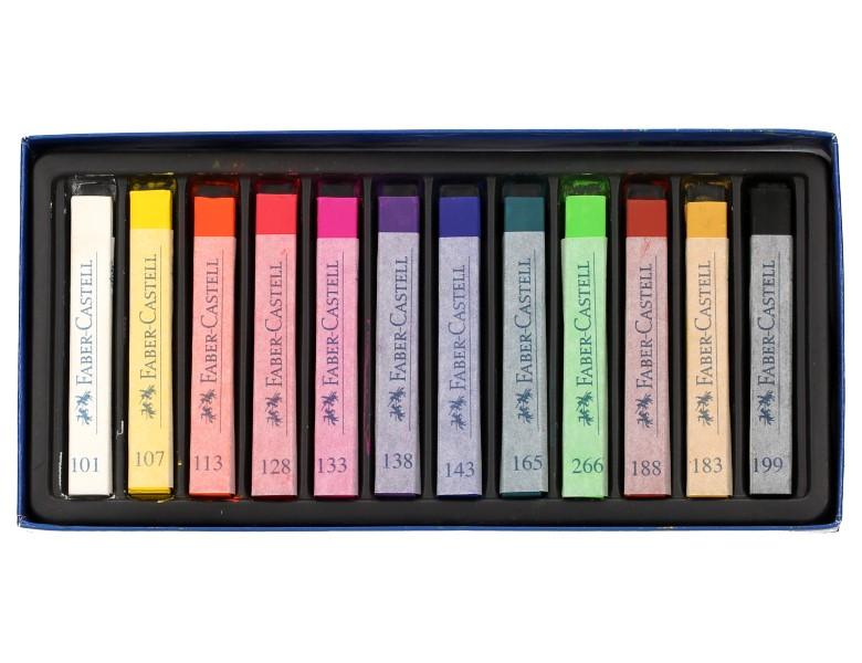 FABER CASTELL  Softpastellkreide STUDIO 12er Kartonetui 