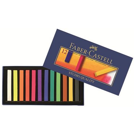 FABER CASTELL  Softpastellkreide STUDIO 12er Kartonetui 