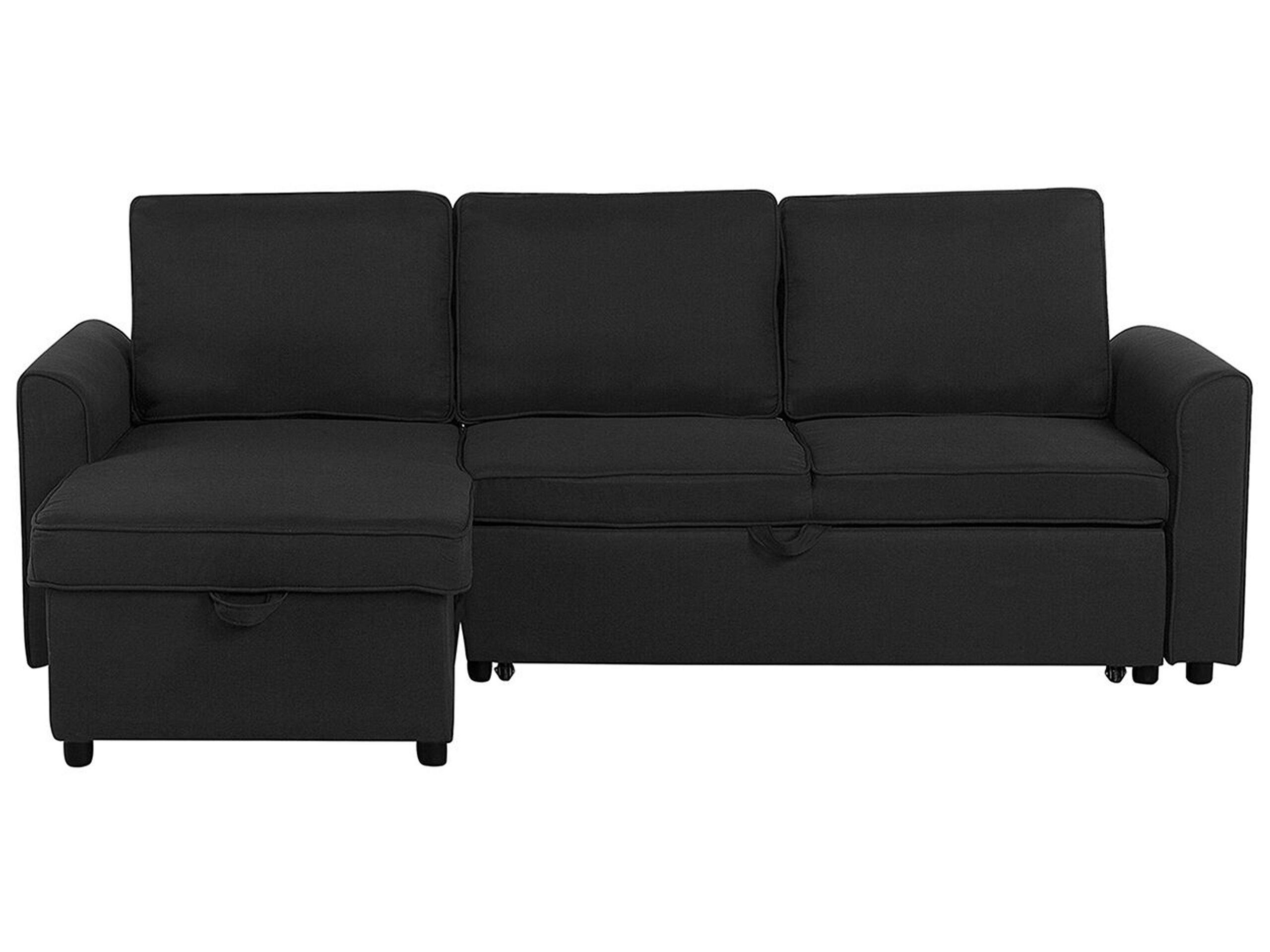 Beliani Rechtsseitiges Ecksofa aus Polyester Modern NESNA  