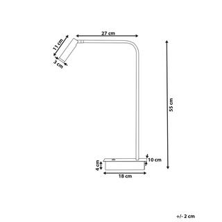 Beliani Lampada da tavolo en Ferro Industriale LAWSON  