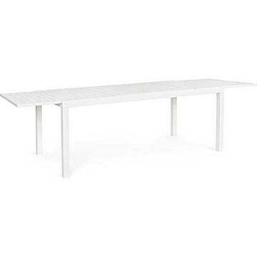 Tavolo allungabile da giardino Hilde bianco 200-300x10