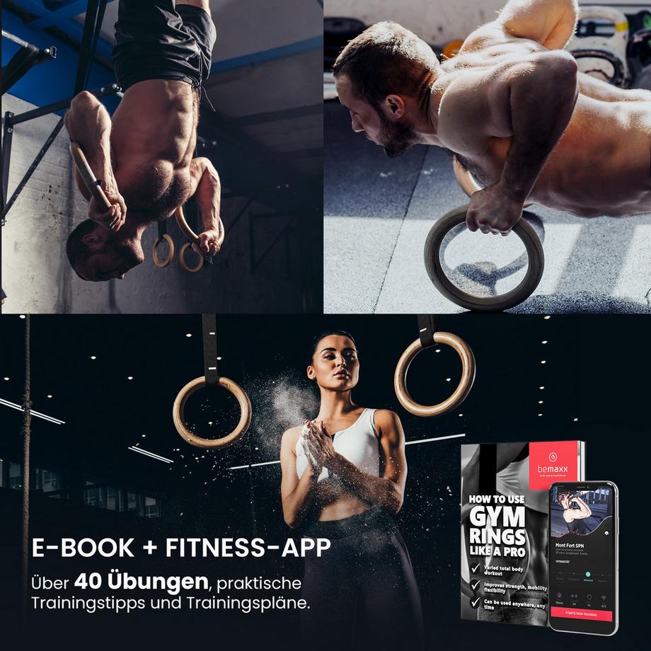 Bemaxx  Bemaxx Turnhallenring-Set, Hölzernes 