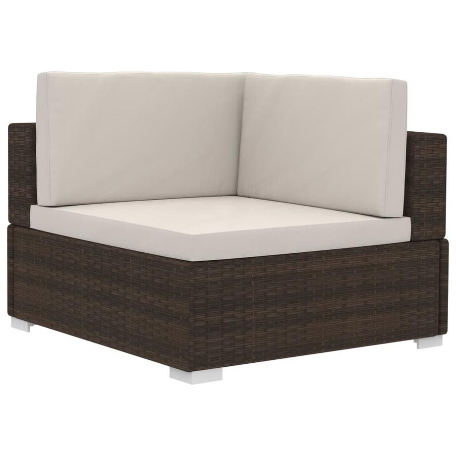 VidaXL Ecksofa poly-rattan  