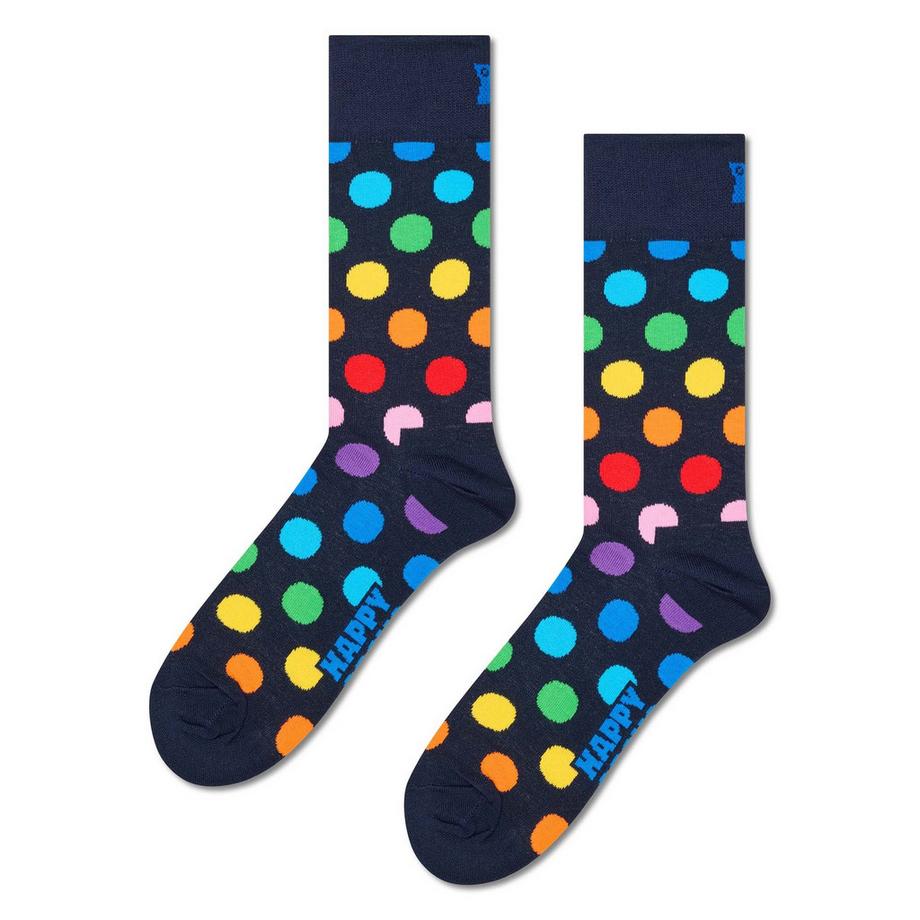 Happy Socks Lot de 4 chaussettes mollet Classic Black & White  