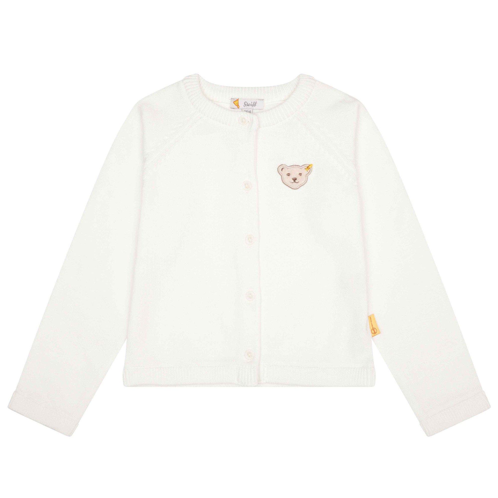 Image of Strickjacke Bequem Sitzend Jungen Weiss 104