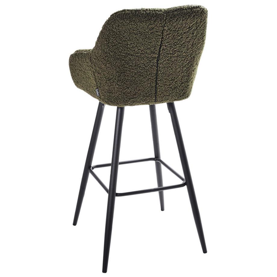 Beliani Set mit 2 Barstühlen aus Bouclé  CASMALIA  