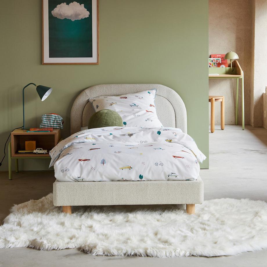 La Redoute Intérieurs Bouclé-Bett Kiera mit Lattenrost  