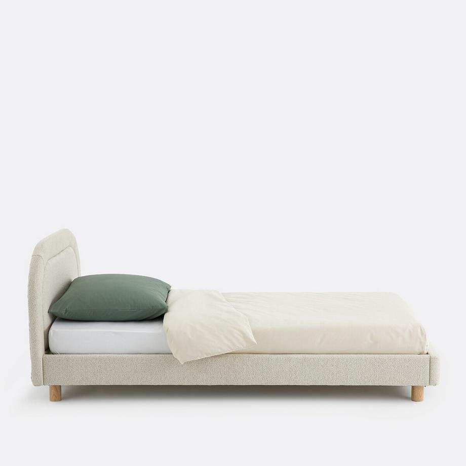 La Redoute Intérieurs Bouclé-Bett Kiera mit Lattenrost  