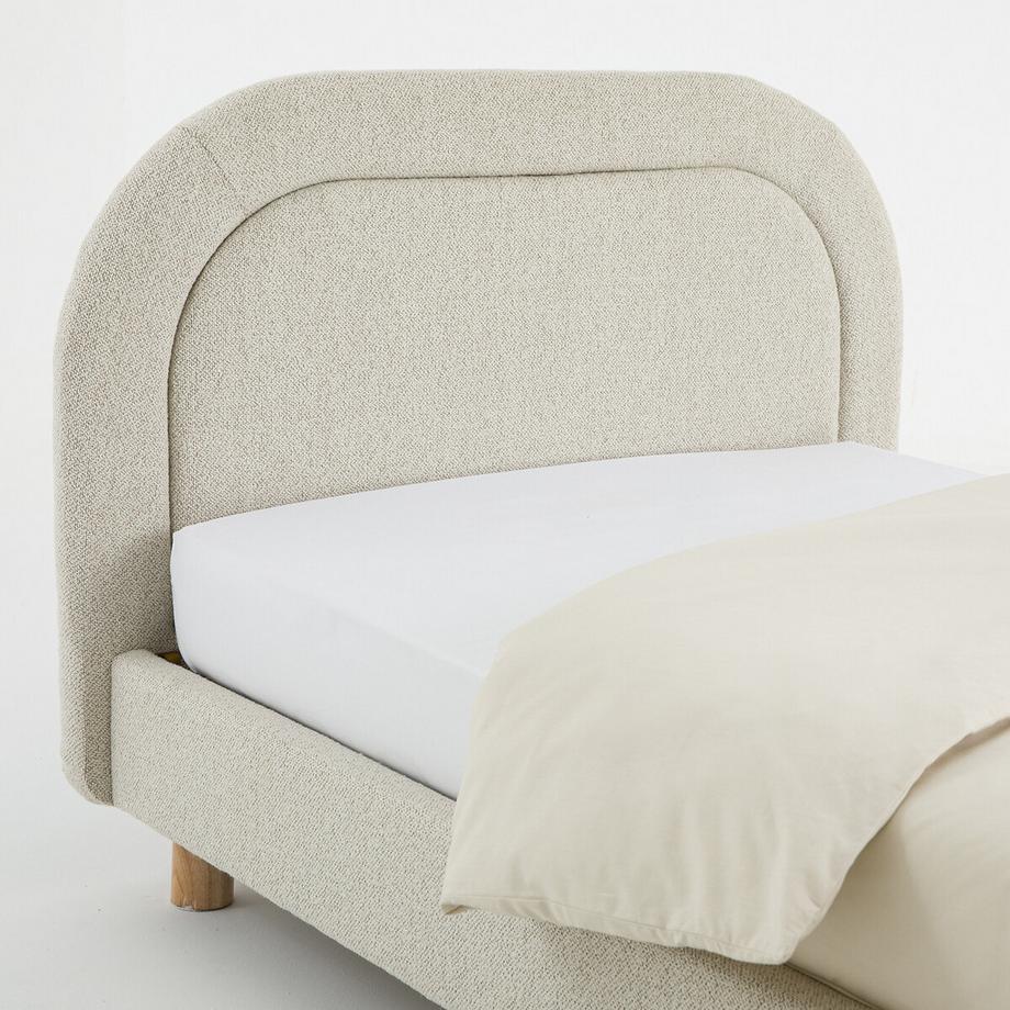 La Redoute Intérieurs Bouclé-Bett Kiera mit Lattenrost  