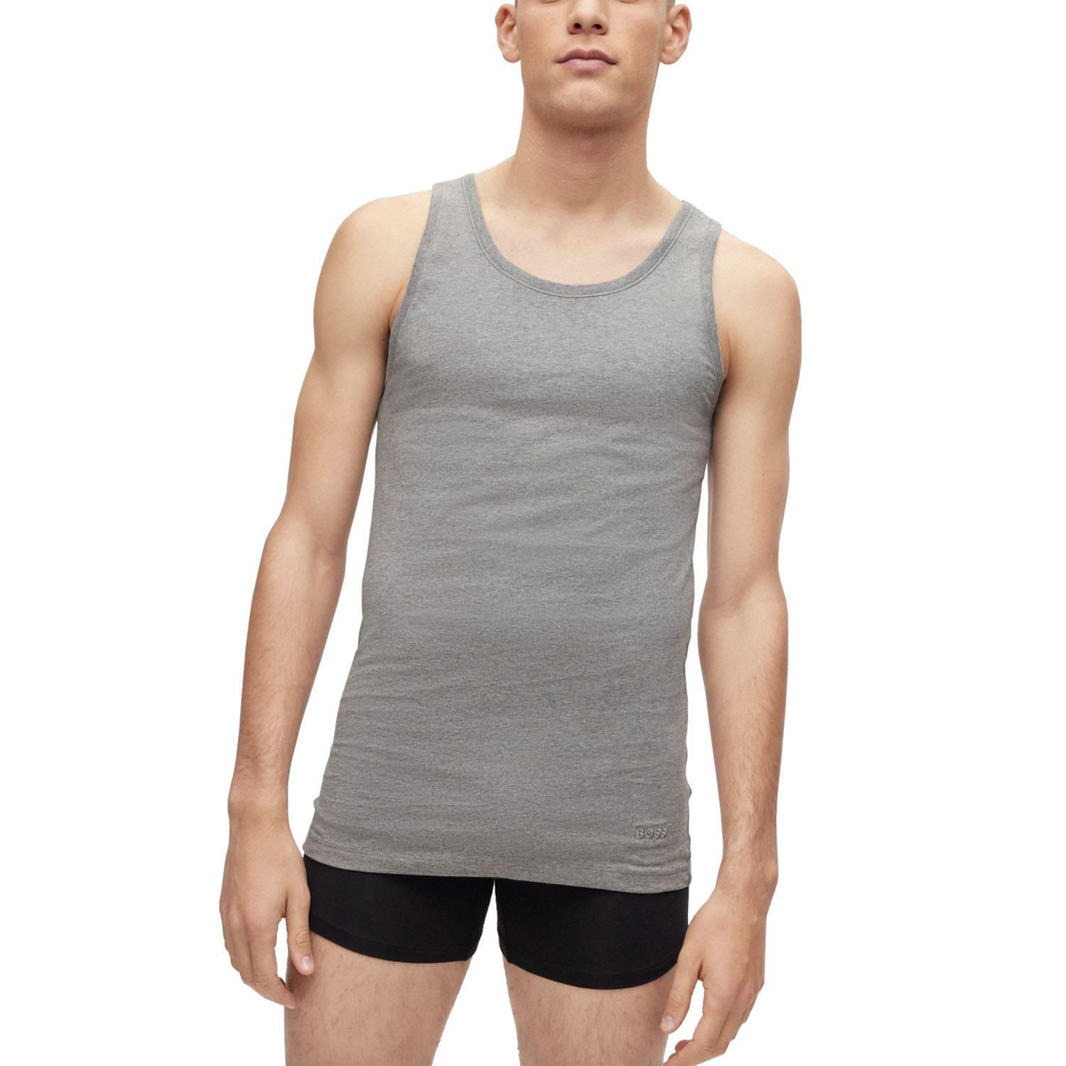 HUGO BOSS  Hugo Boss Tanktop Gesticktes Logo 3er-Pack 