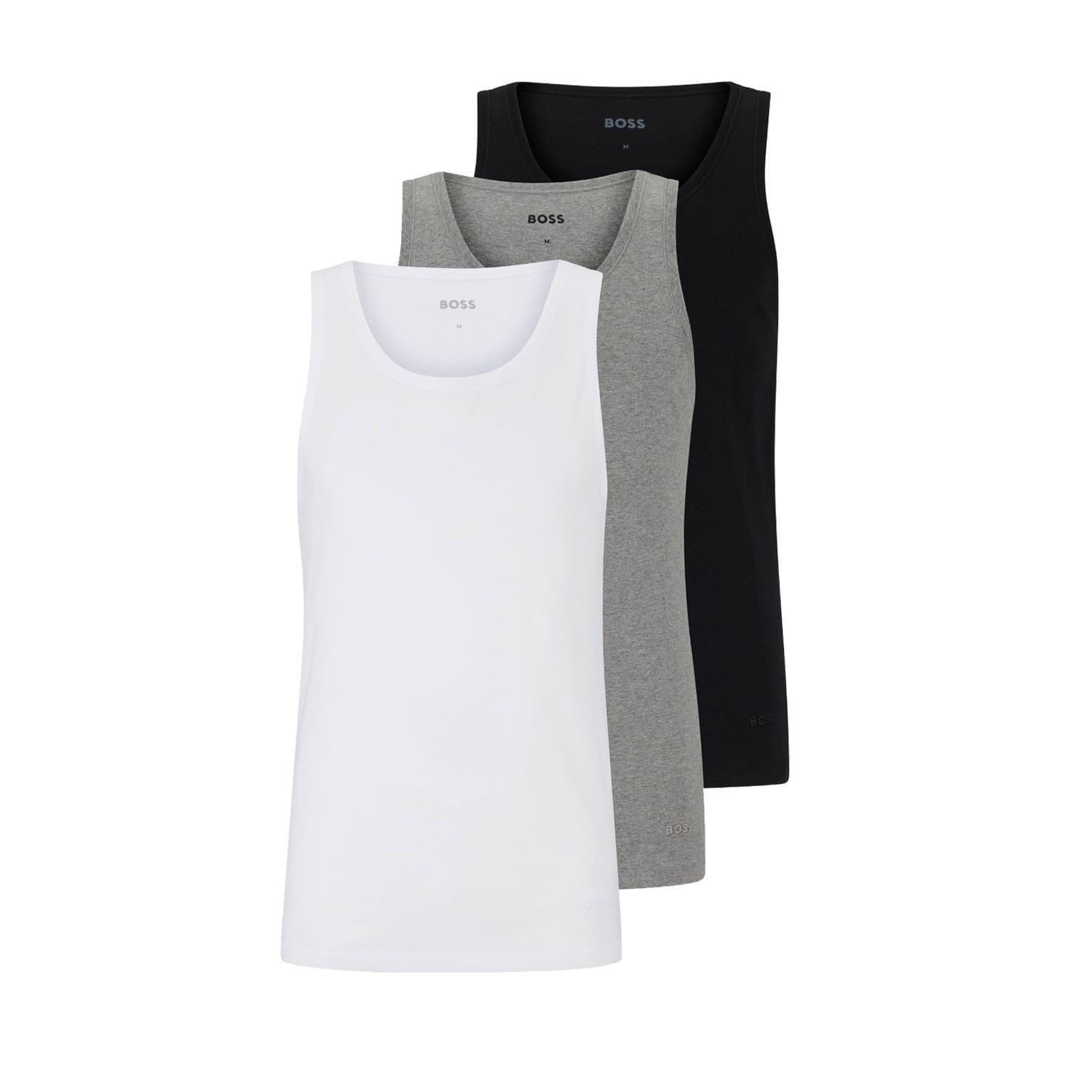 HUGO BOSS  Hugo Boss Tanktop Gesticktes Logo 3er-Pack 