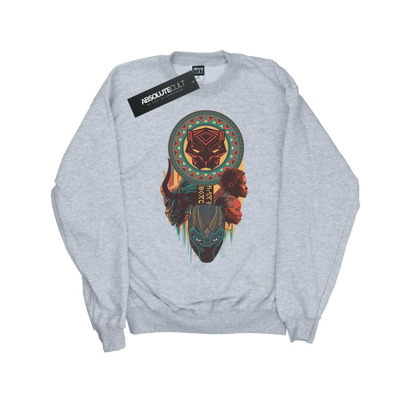 Image of Black Panther Totem Sweatshirt Mädchen Grau 116