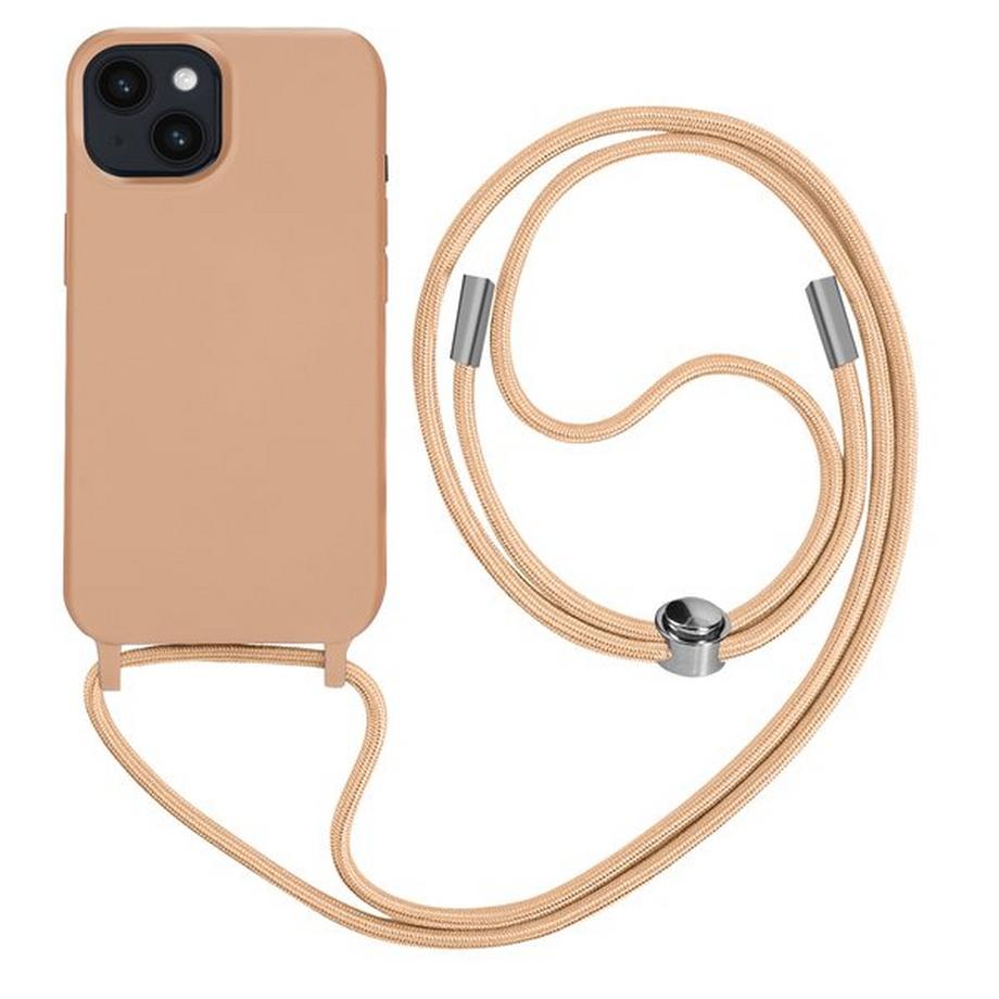 Avizar  Kettenhülle iPhone 14 Plus Lachsrosa 