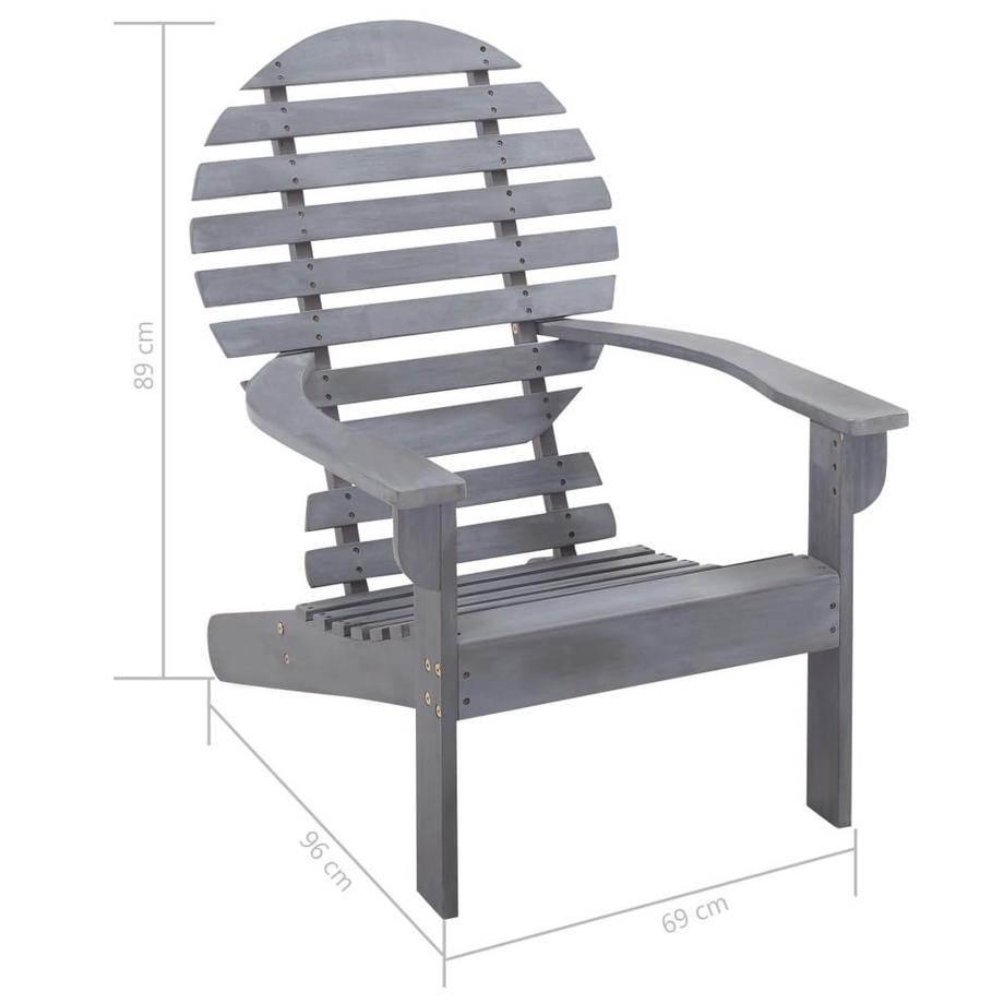 VidaXL Chaise de jardin bois  