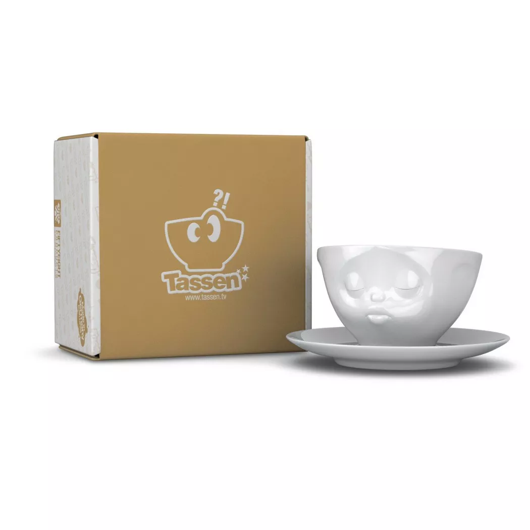 Tasse et sous tasse en porcelaine Humeur Tassen 200 ml