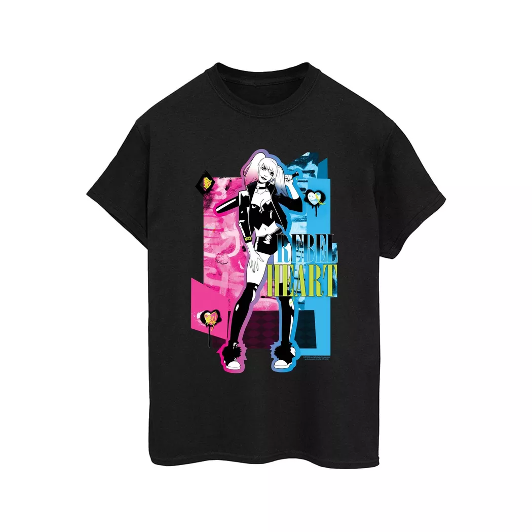 DC COMICS - TShirt, für Damen, Schwarz, Größe XL