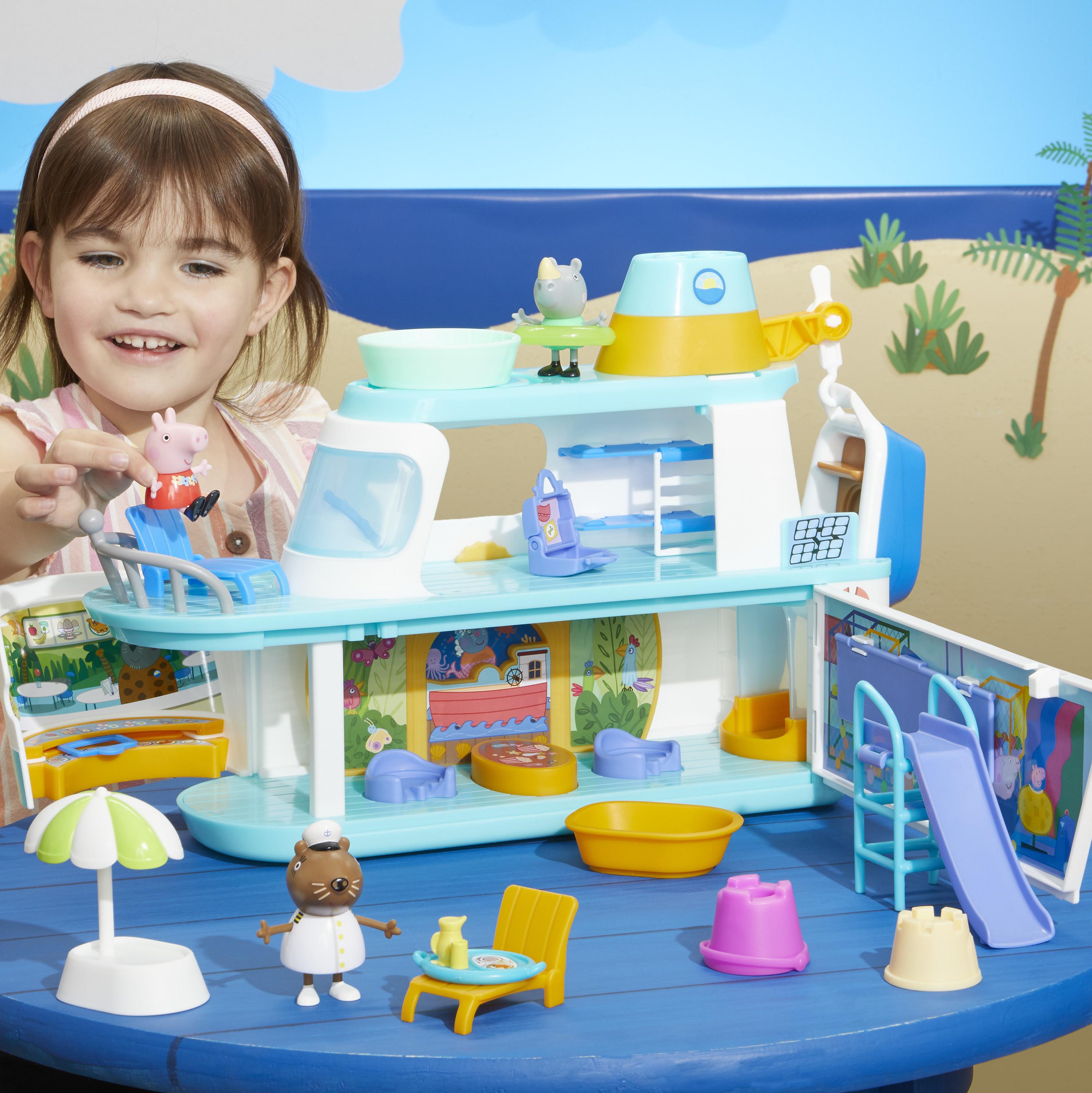 Hasbro  Peppa Pig La Crociera playset con 17 accessori, giocattoli per età prescolare 