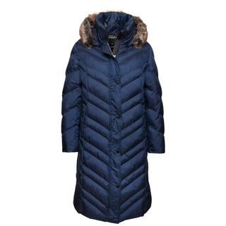 Ulla Popken Cappotto Imbottito Cappuccio Staccabile Collo Alto Tasche Zip  
