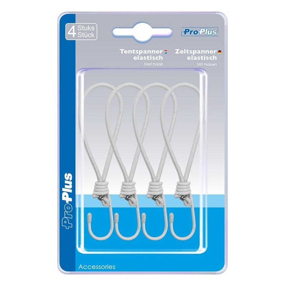 Pricenet  Spannschlüssel für Zeltgummi mit Haken 4 Stück im Blister 