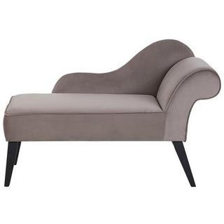 Beliani Chaise longue versione destra en Velluto Glamour BIARRITZ  