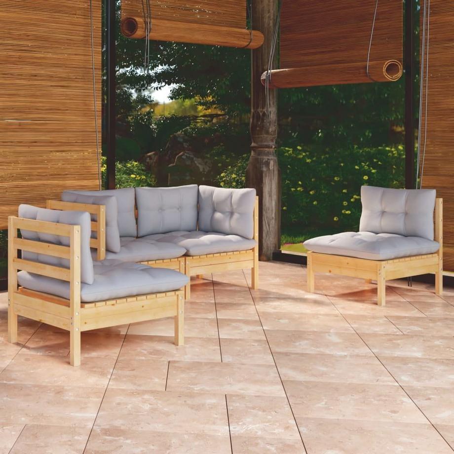VidaXL Garten-lounge-set kiefernholz  
