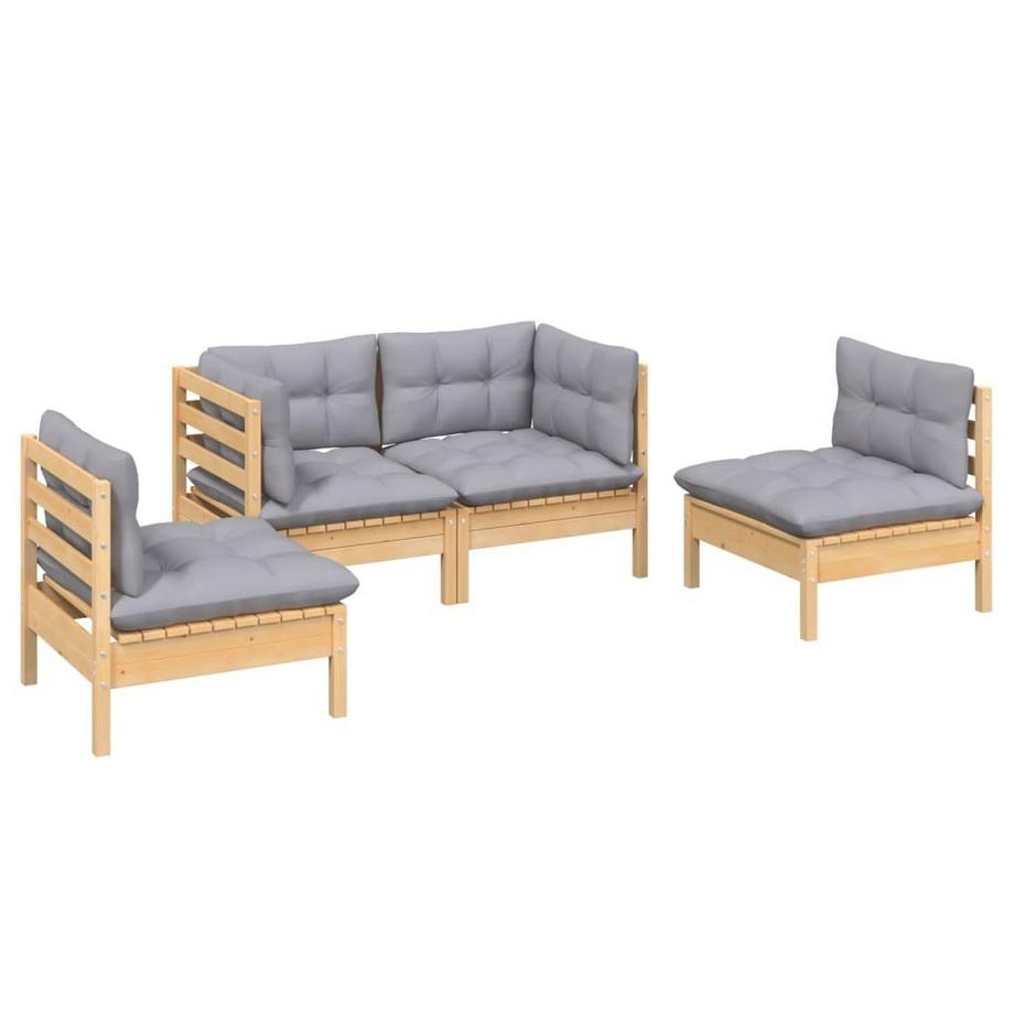 VidaXL Garten-lounge-set kiefernholz  